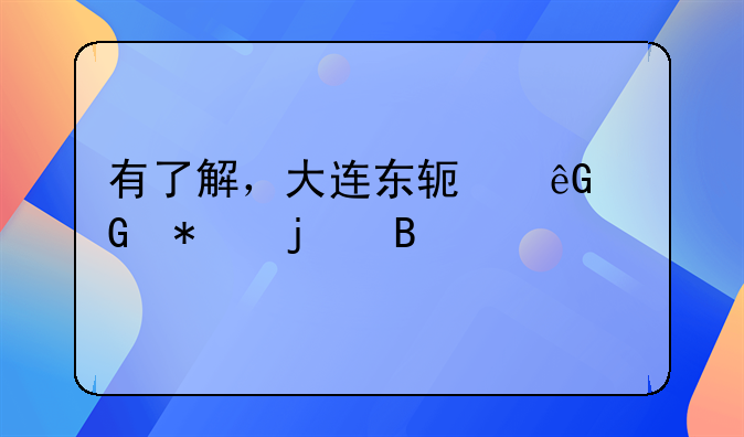 有了解，大连东软云科技的吗