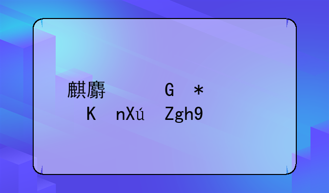 麒麟软件有限公司哪个分公司最好